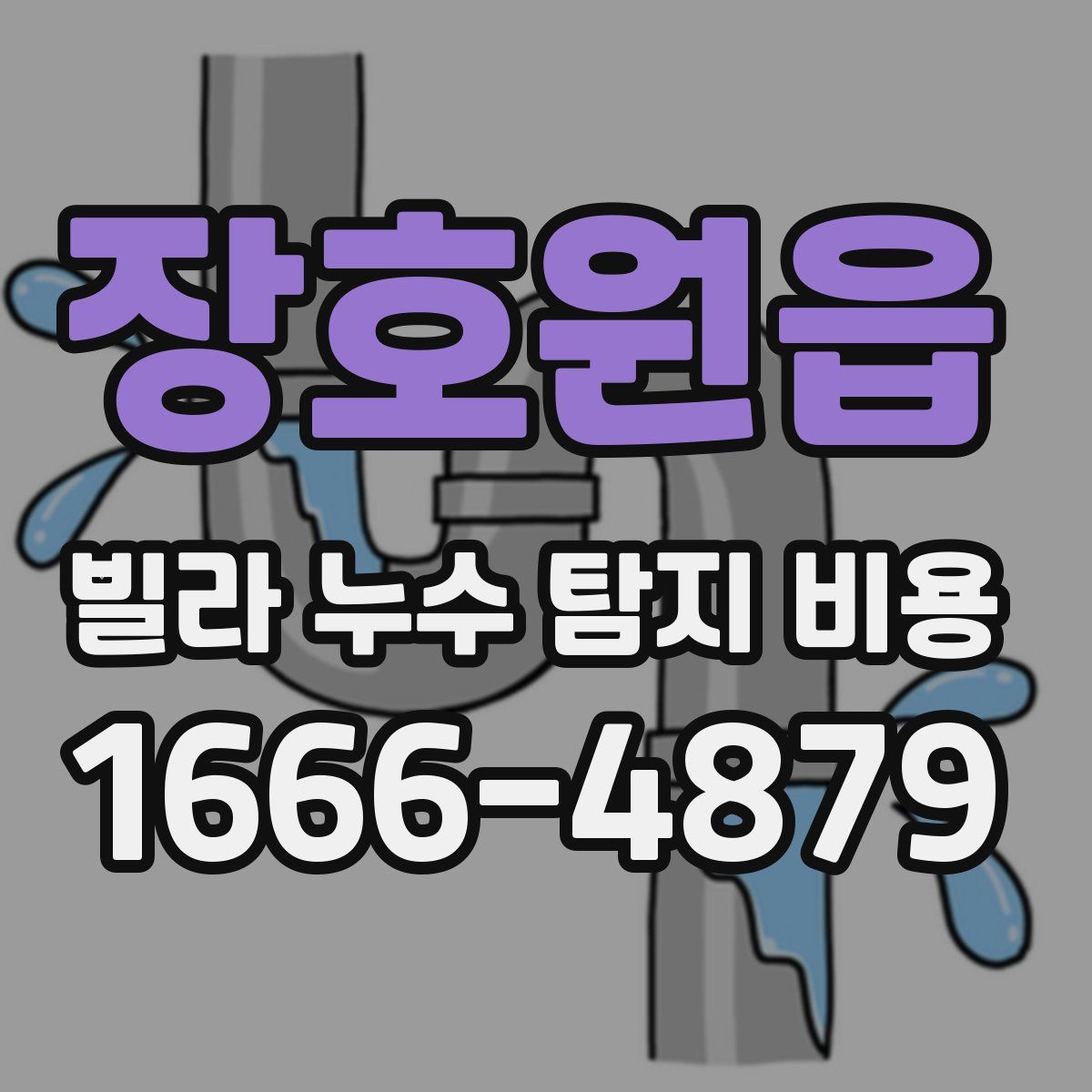 장호원읍 빌라 누수 탐지 비용