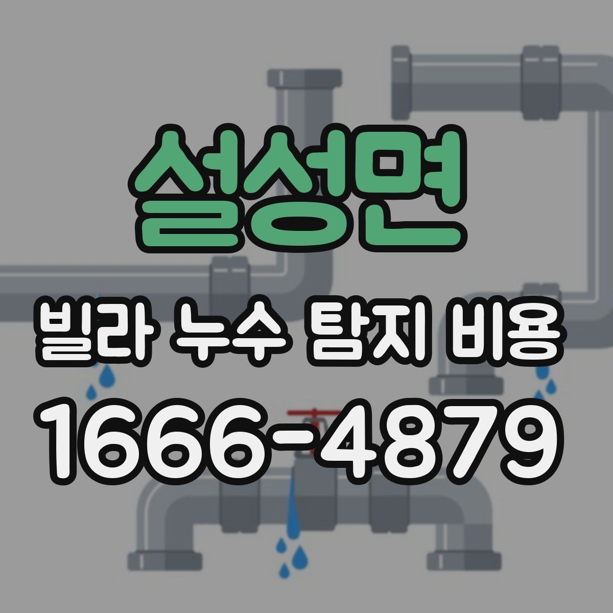 설성면 빌라 누수 탐지 비용