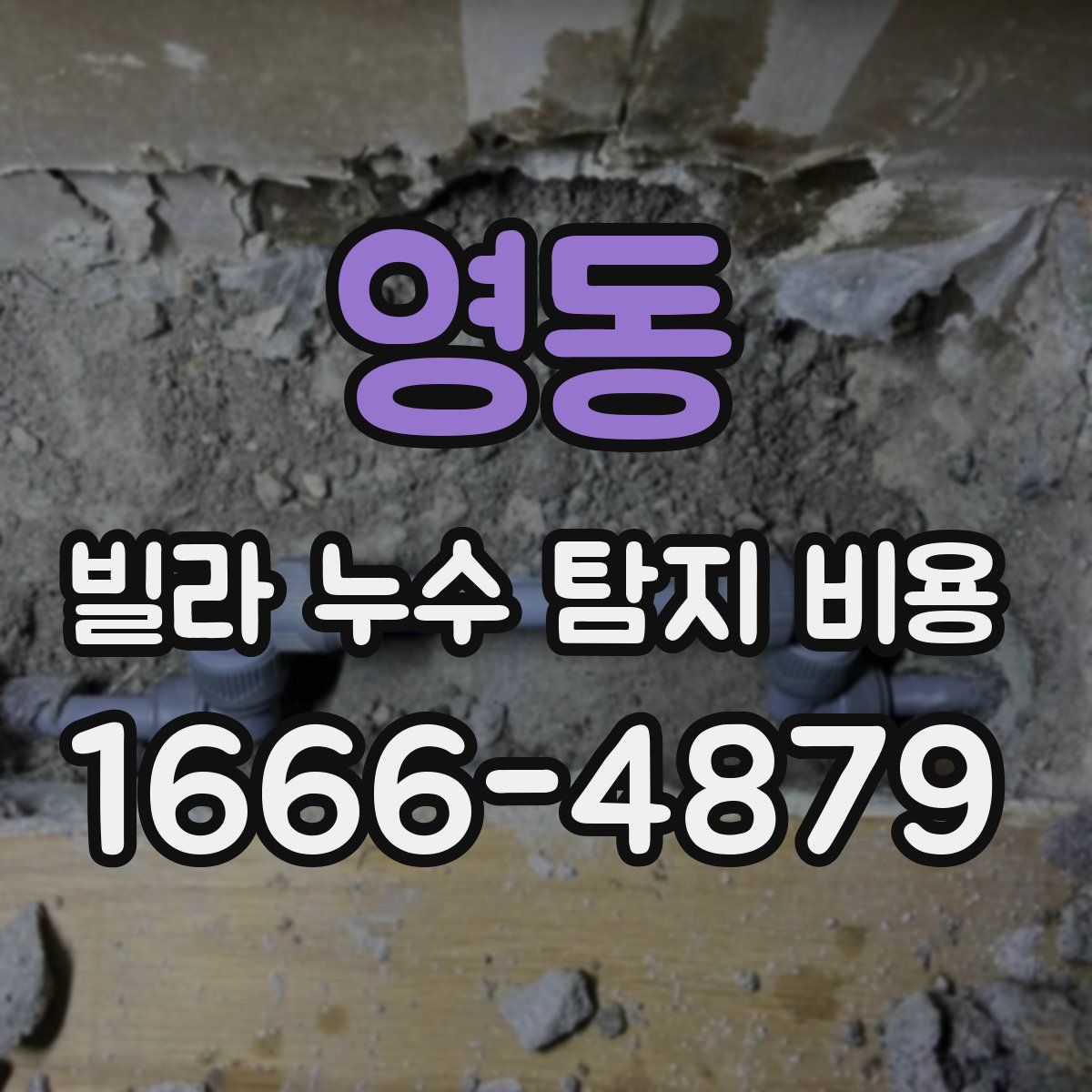 영동 빌라 누수 탐지 비용