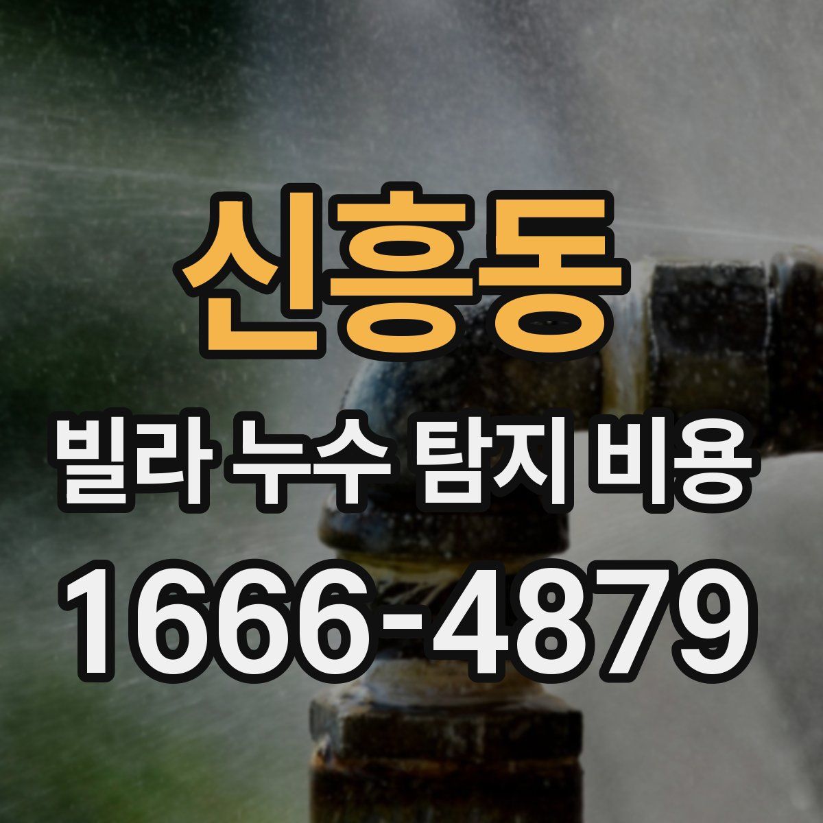 신흥동 빌라 누수 탐지 비용