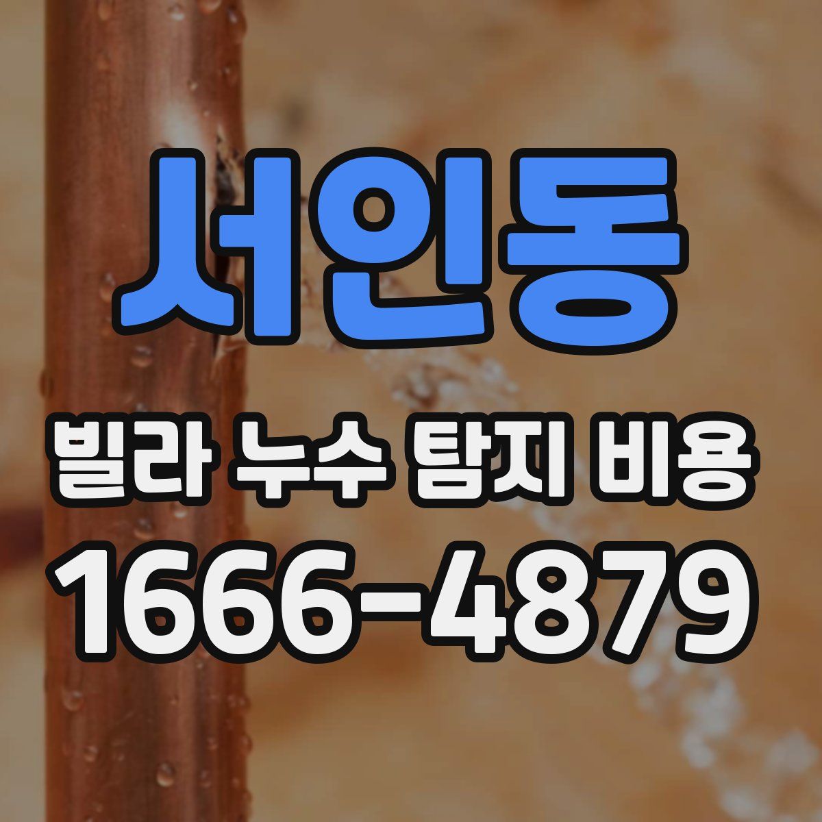 서인동 빌라 누수 탐지 비용