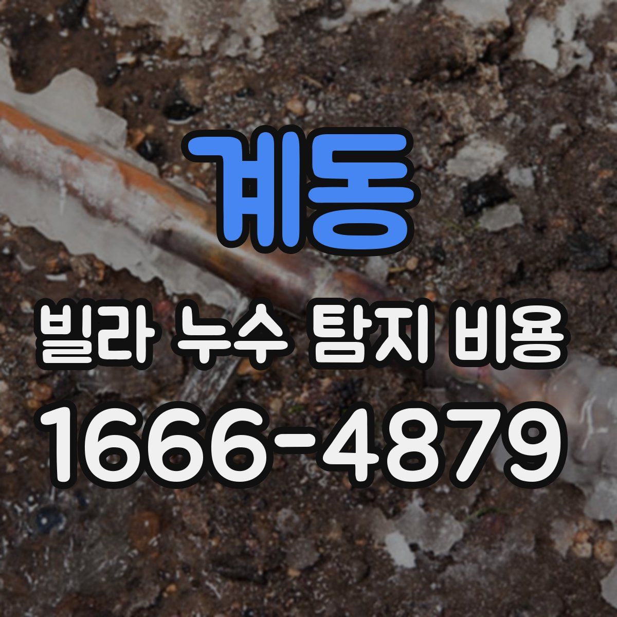 계동 빌라 누수 탐지 비용