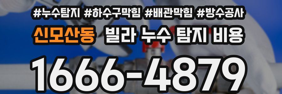 신모산동 빌라 누수 탐지 비용