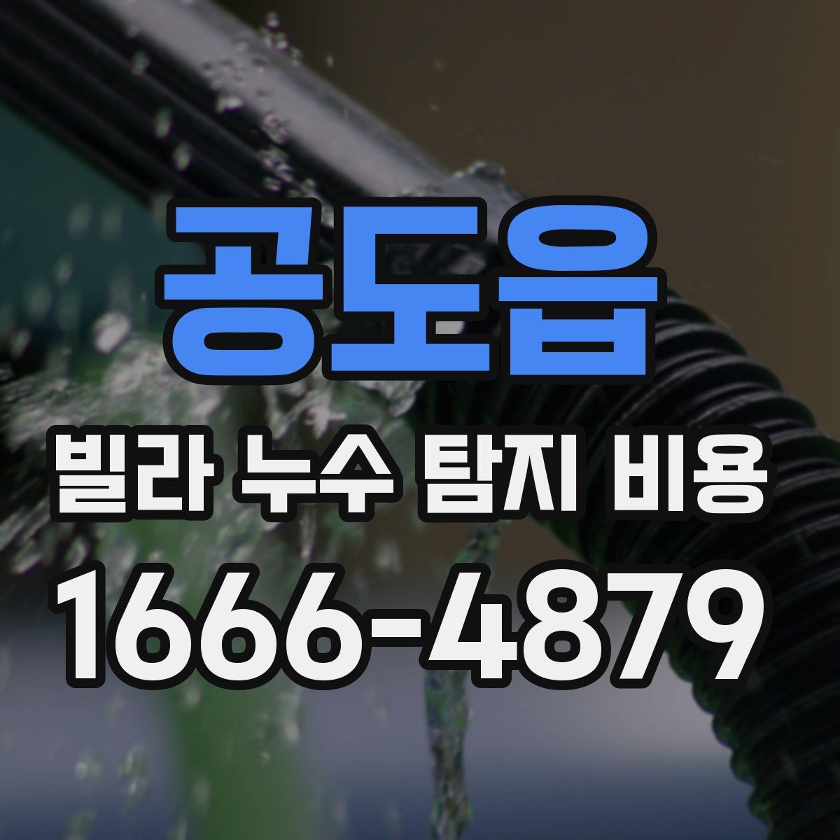 공도읍 빌라 누수 탐지 비용