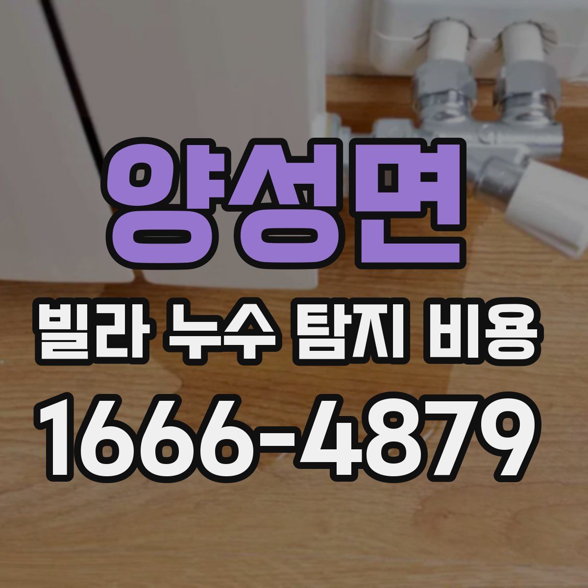 양성면 빌라 누수 탐지 비용