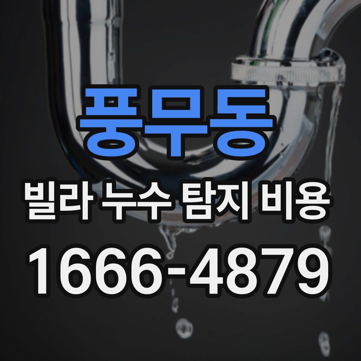 풍무동 빌라 누수 탐지 비용