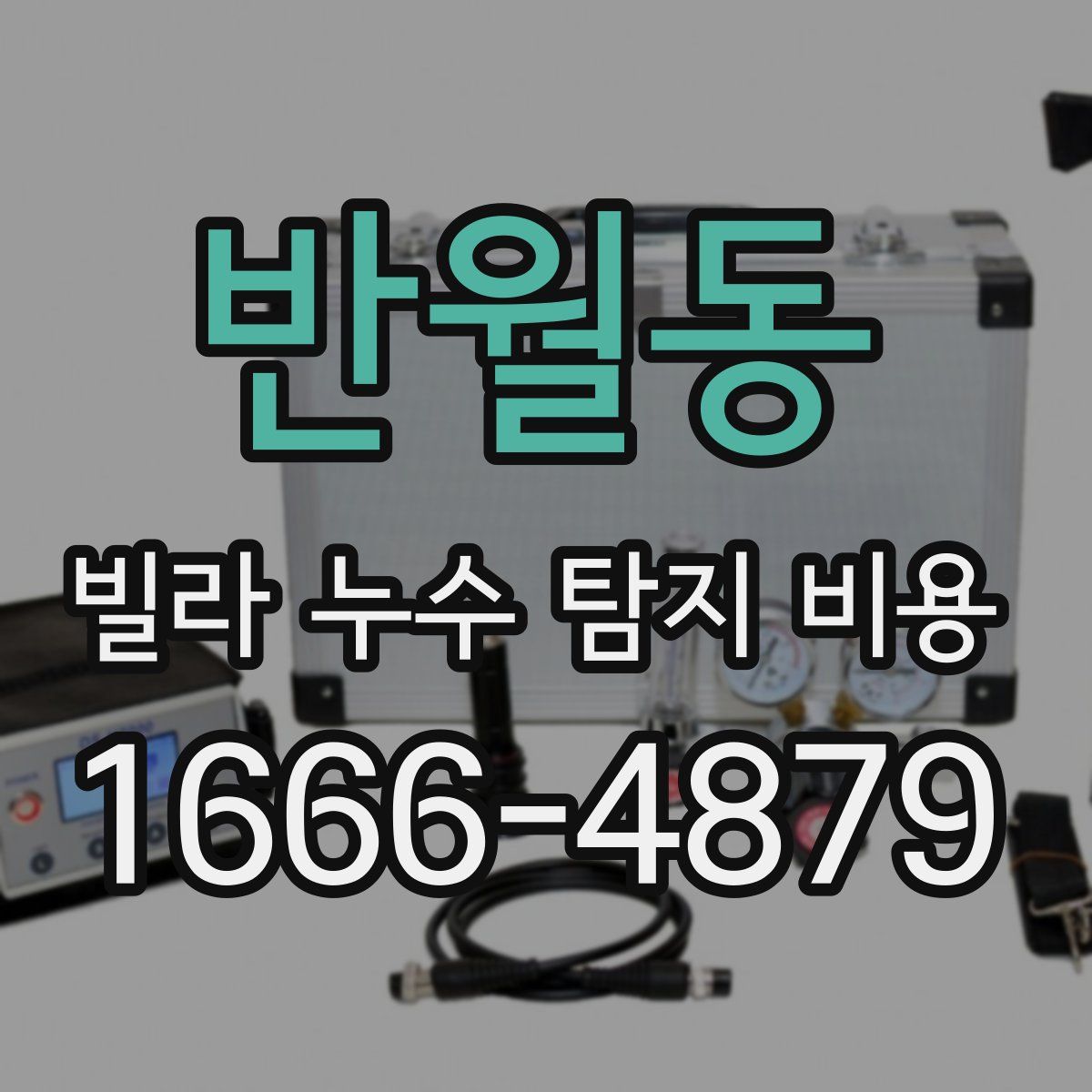 반월동 빌라 누수 탐지 비용
