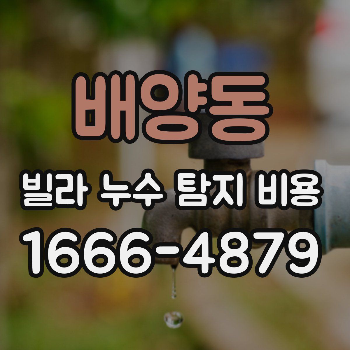 배양동 빌라 누수 탐지 비용