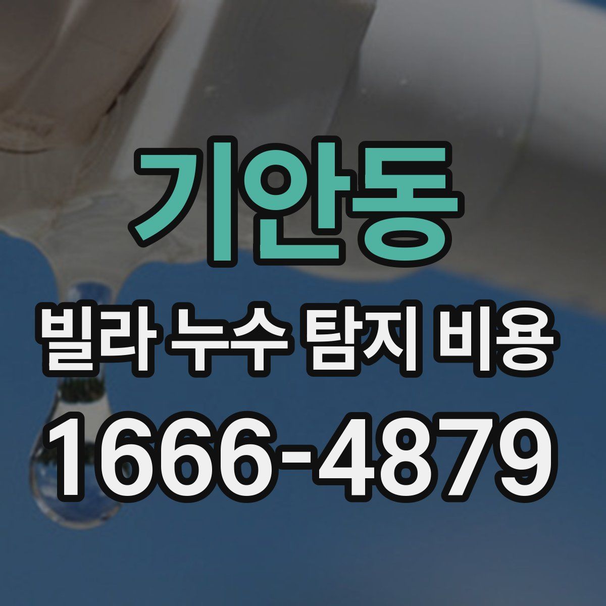 기안동 빌라 누수 탐지 비용