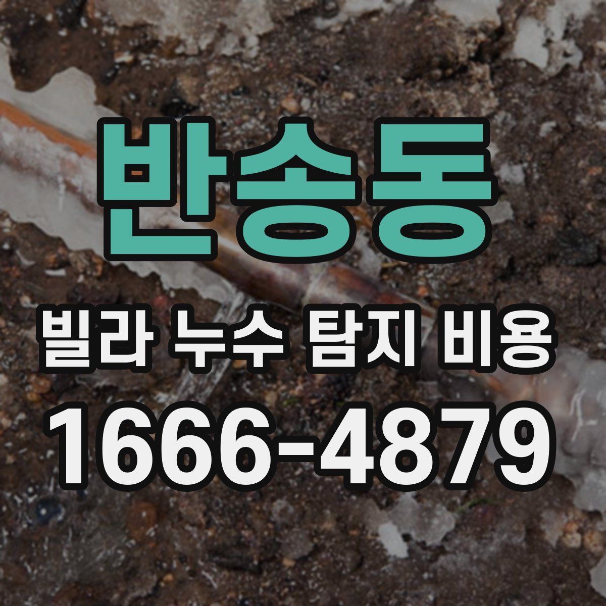 반송동 빌라 누수 탐지 비용