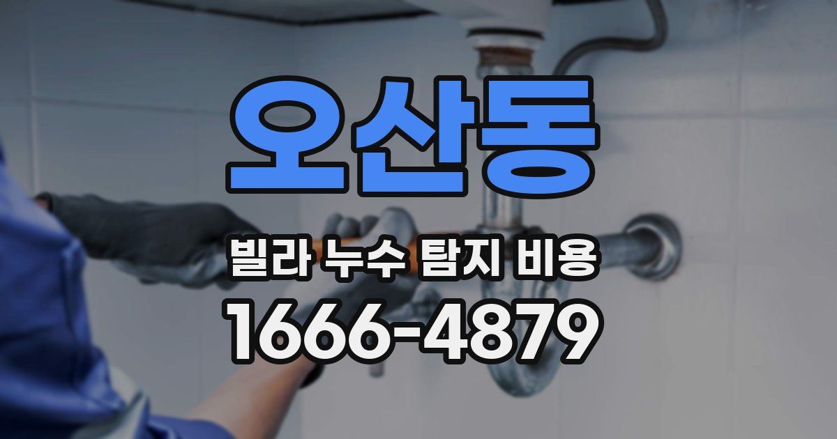 오산동 빌라 누수 탐지 비용
