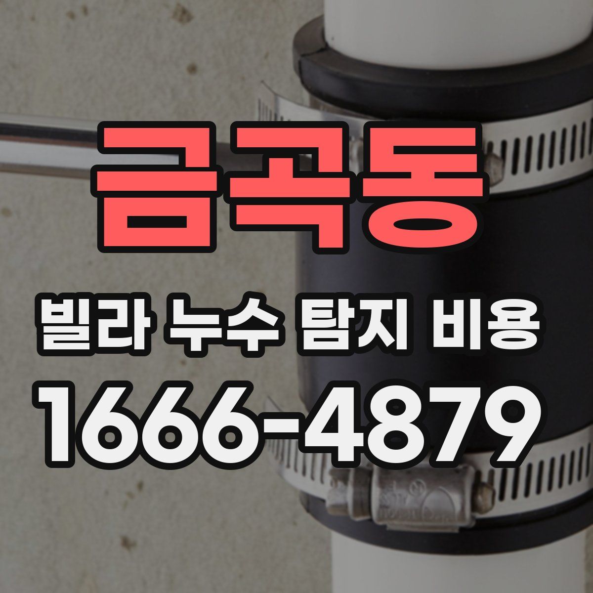 금곡동 빌라 누수 탐지 비용