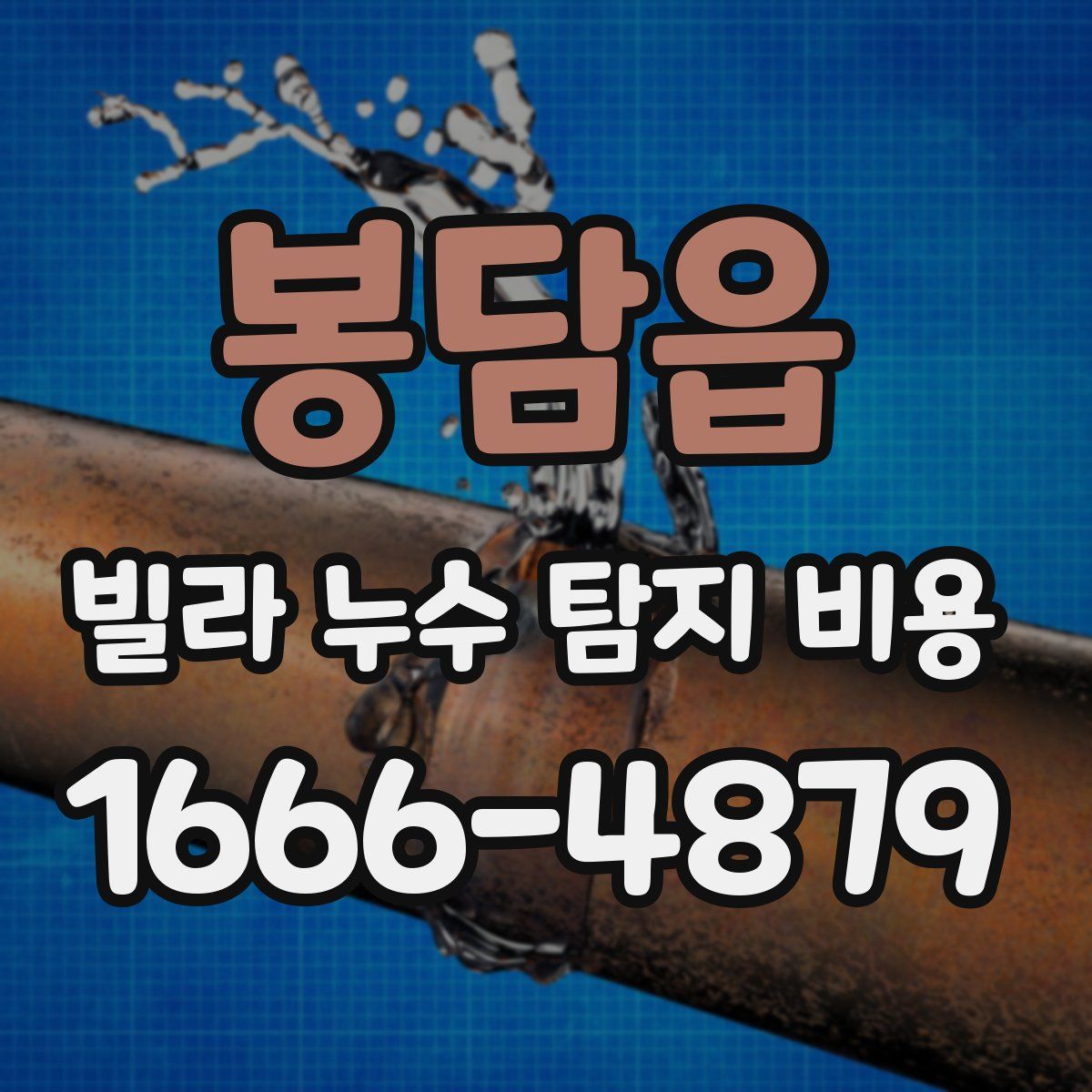 봉담읍 빌라 누수 탐지 비용