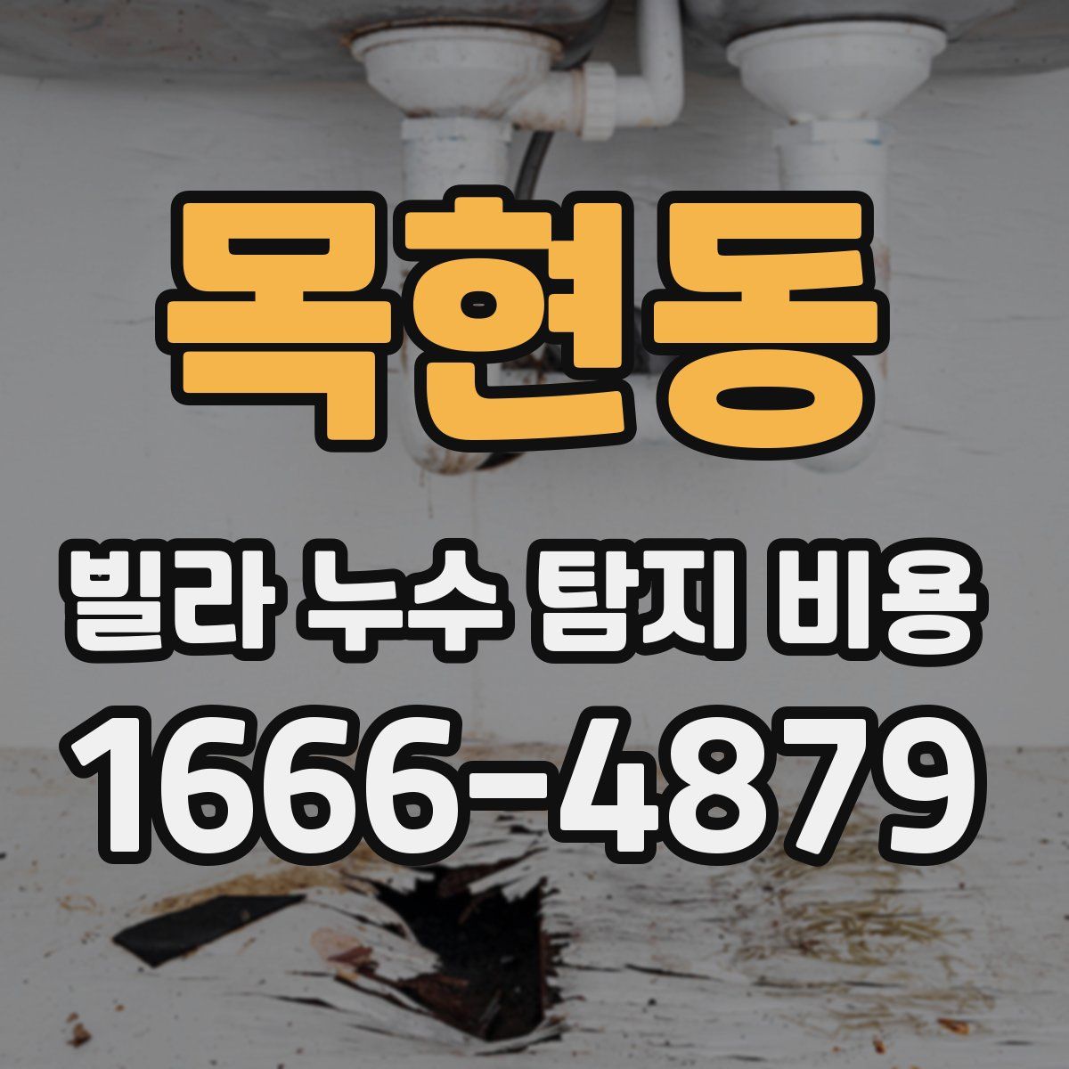목현동 빌라 누수 탐지 비용