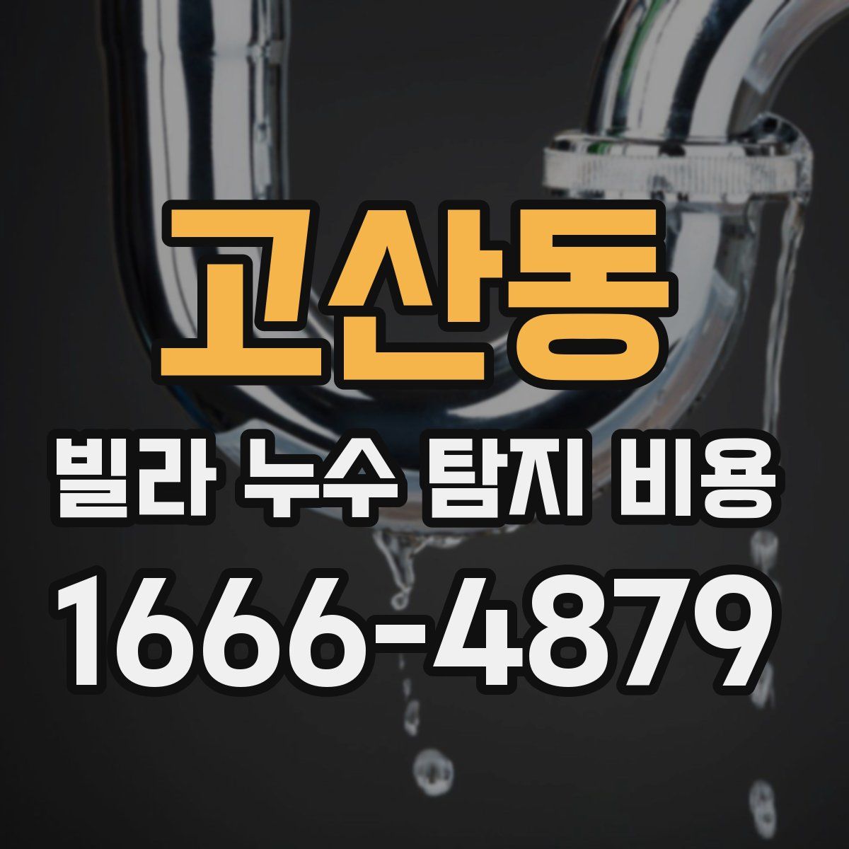 고산동 빌라 누수 탐지 비용