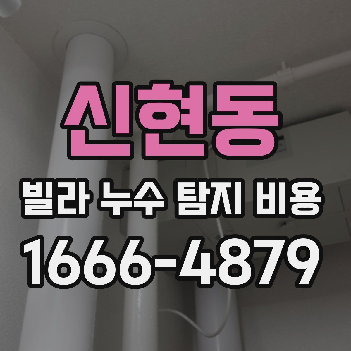 신현동 빌라 누수 탐지 비용