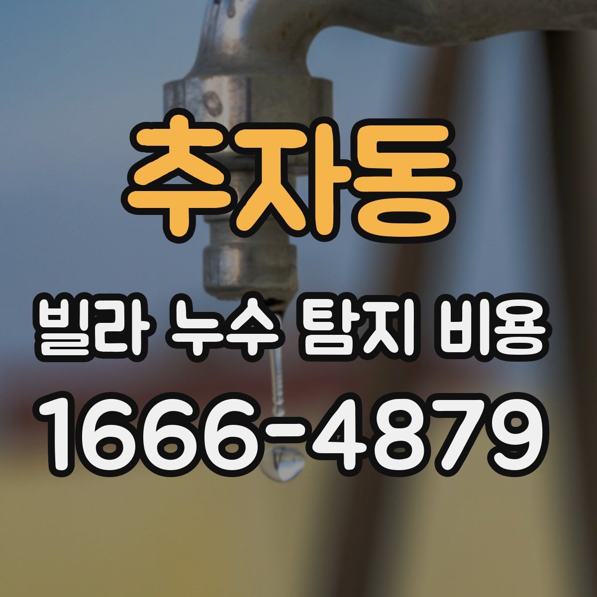 추자동 빌라 누수 탐지 비용