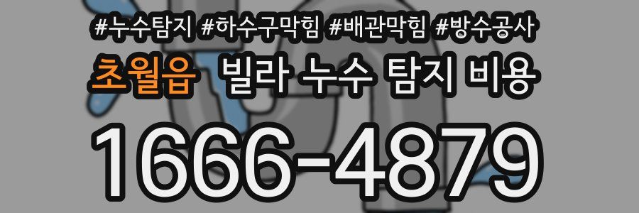 초월읍 빌라 누수 탐지 비용