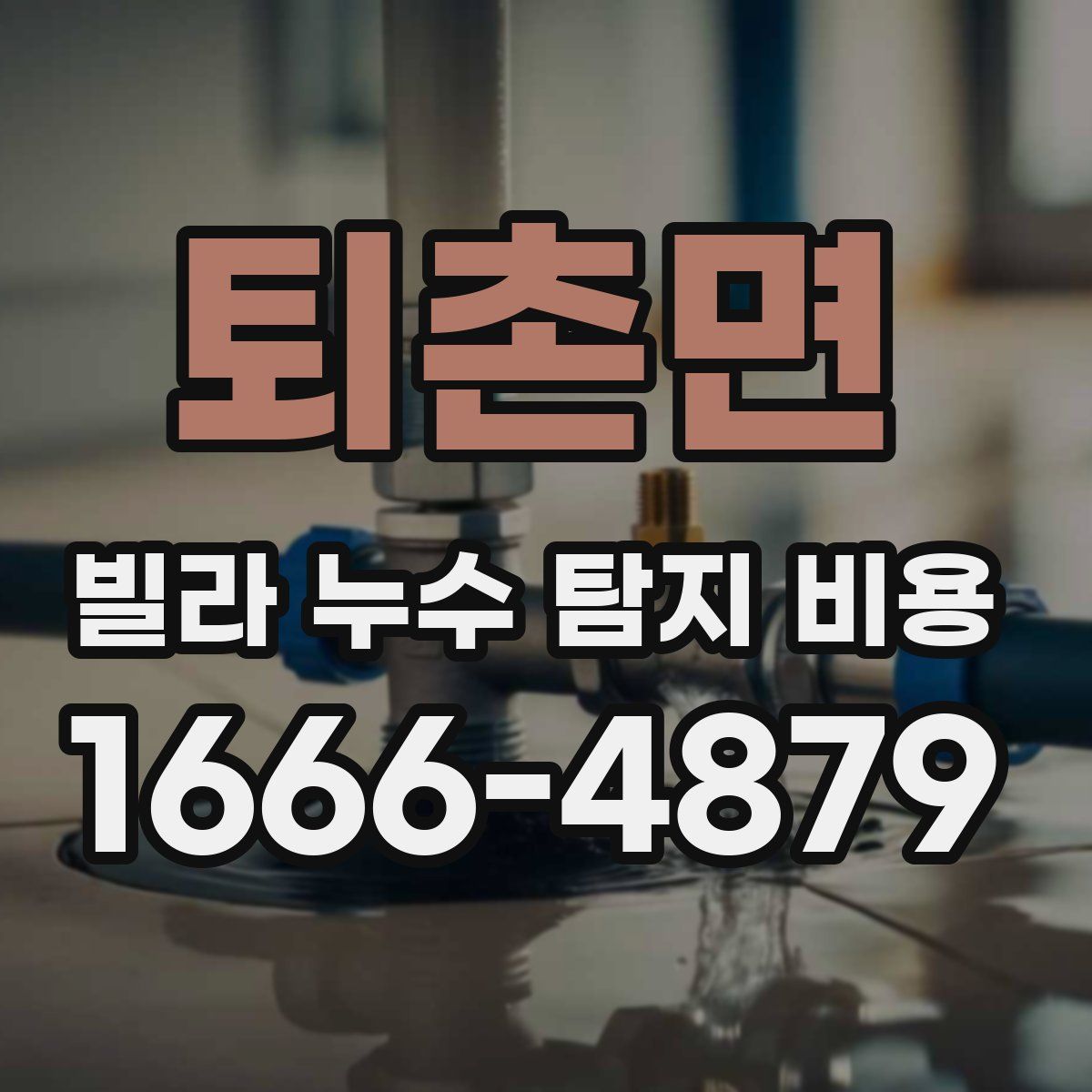 퇴촌면 빌라 누수 탐지 비용