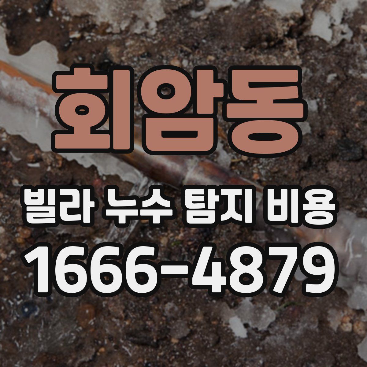 회암동 빌라 누수 탐지 비용