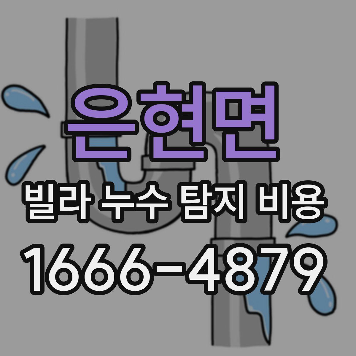 은현면 빌라 누수 탐지 비용