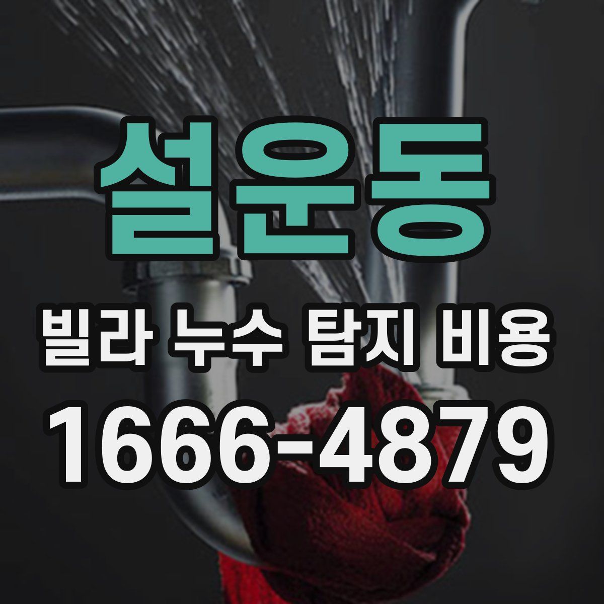 설운동 빌라 누수 탐지 비용