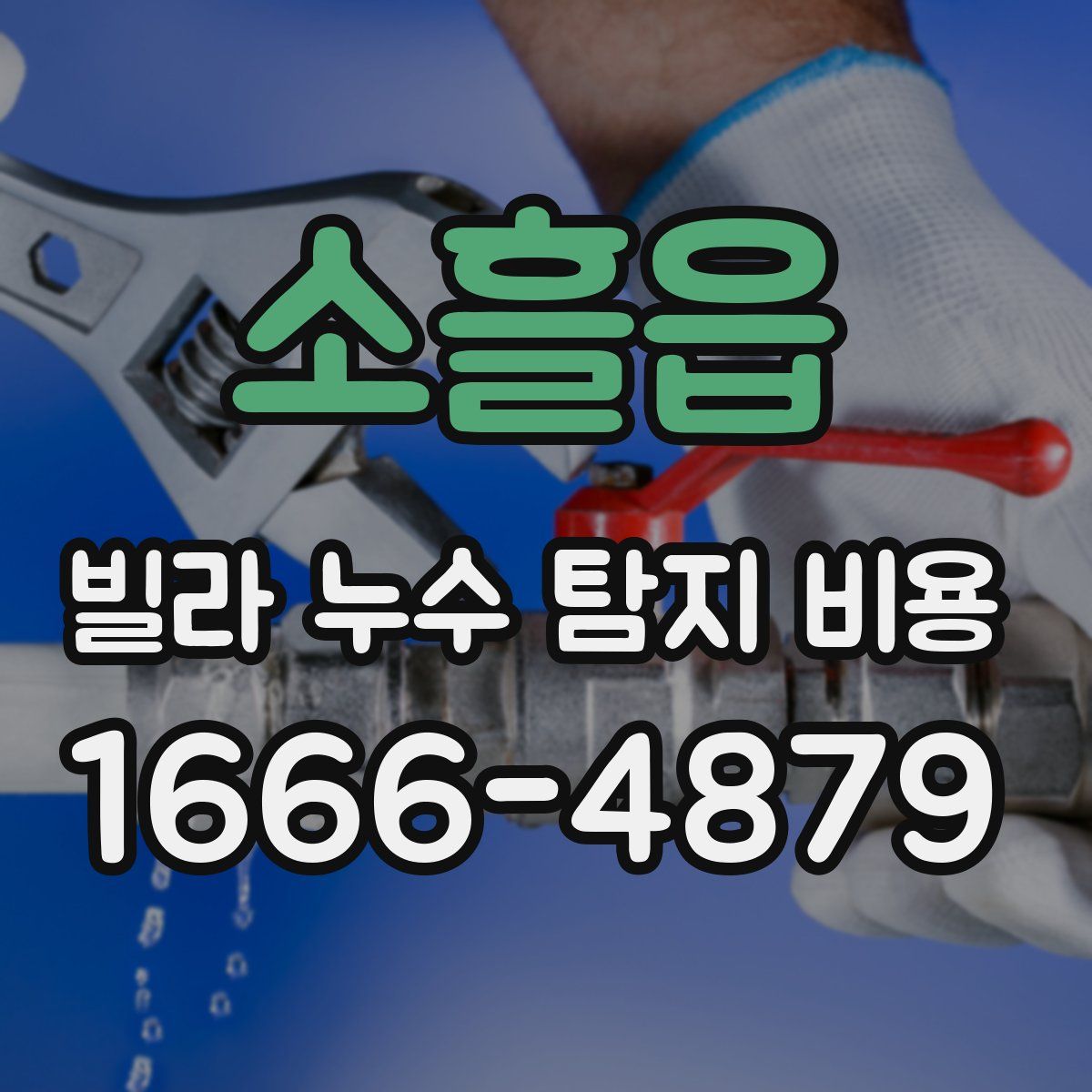 소흘읍 빌라 누수 탐지 비용