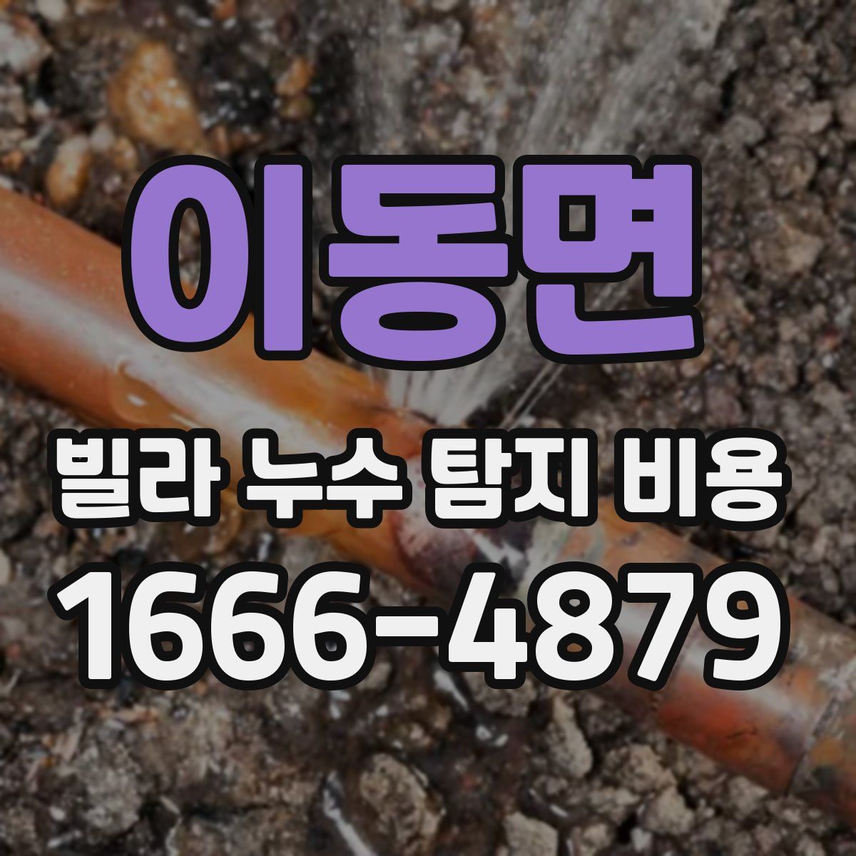 이동면 빌라 누수 탐지 비용