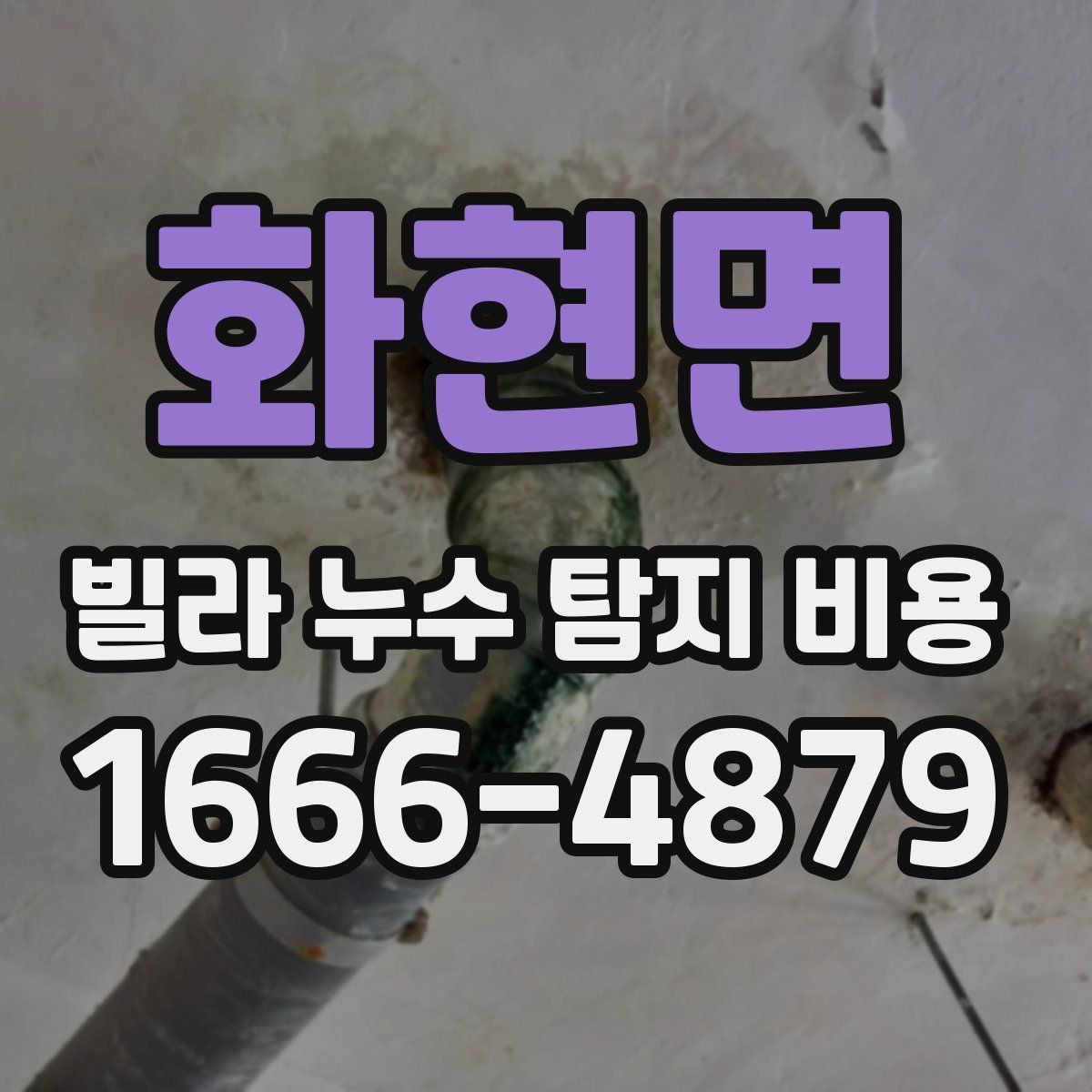 화현면 빌라 누수 탐지 비용