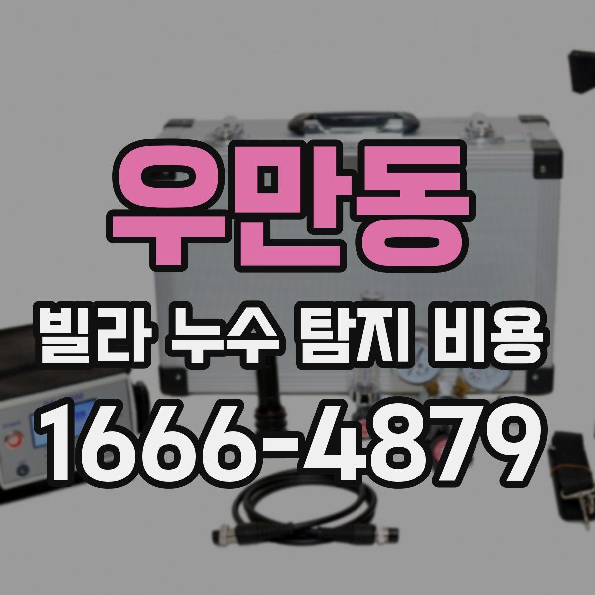 우만동 빌라 누수 탐지 비용