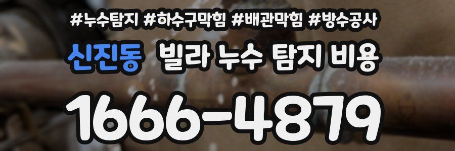 신진동 빌라 누수 탐지 비용