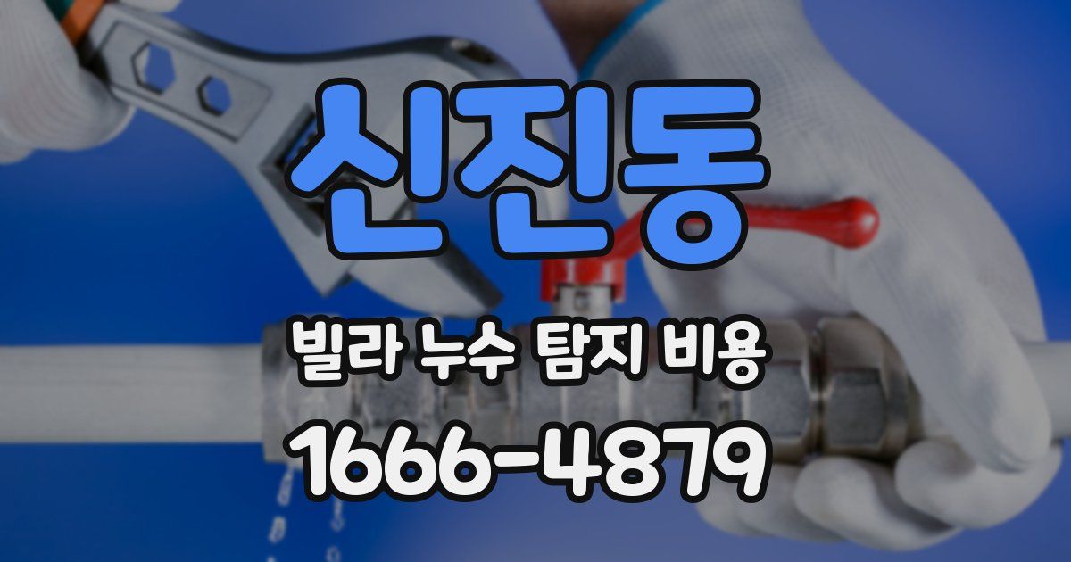 신진동 빌라 누수 탐지 비용