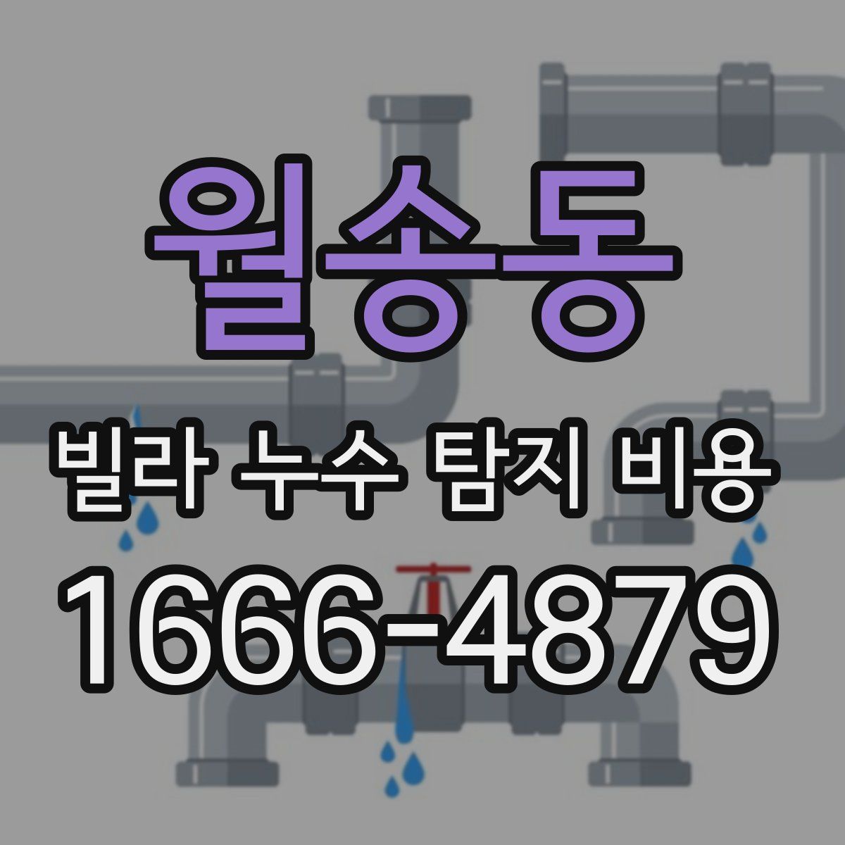 월송동 빌라 누수 탐지 비용