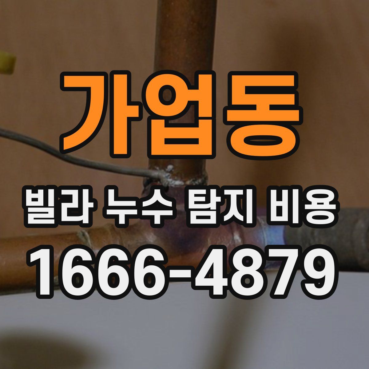 가업동 빌라 누수 탐지 비용