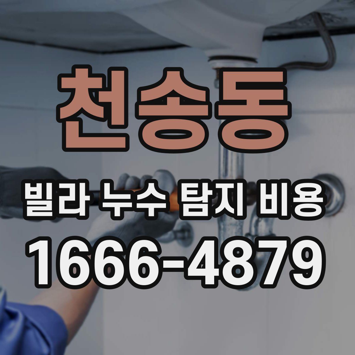 천송동 빌라 누수 탐지 비용