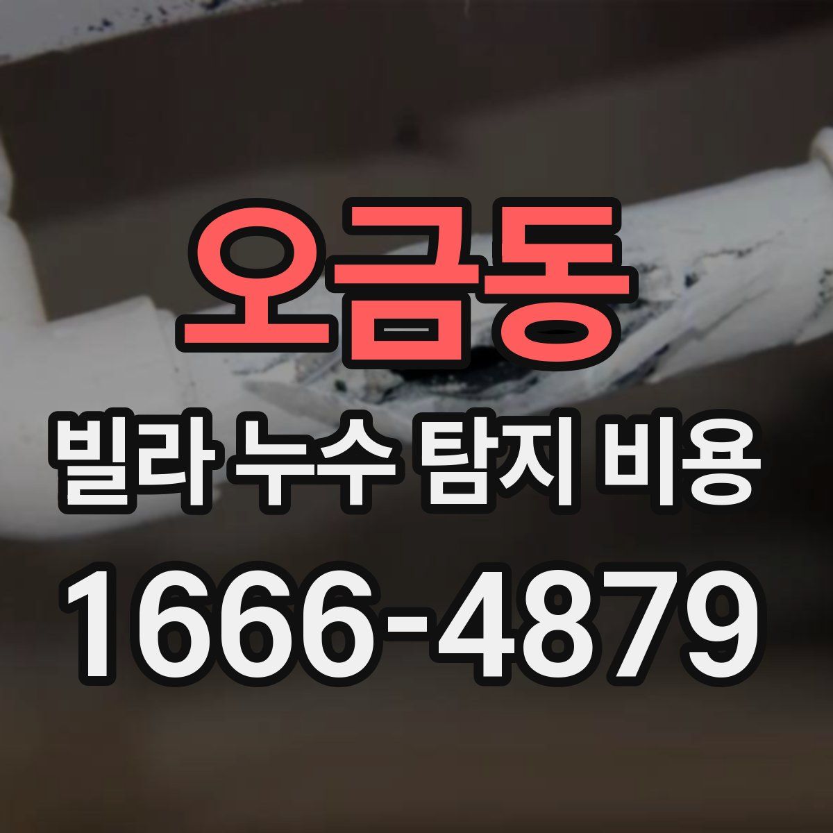 오금동 빌라 누수 탐지 비용