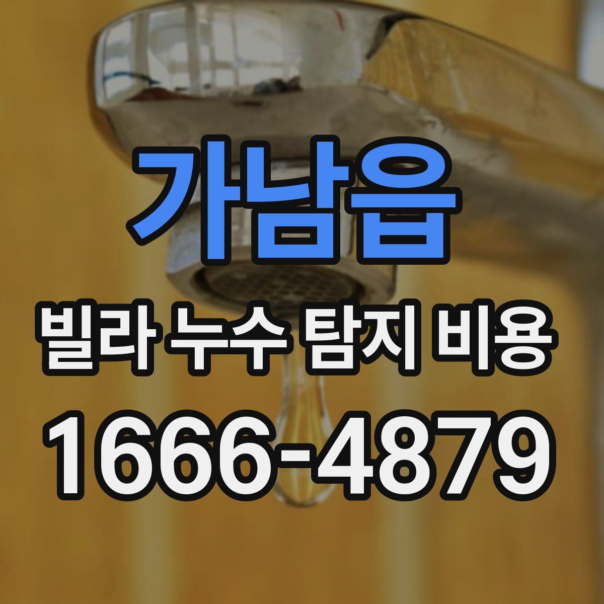 가남읍 빌라 누수 탐지 비용