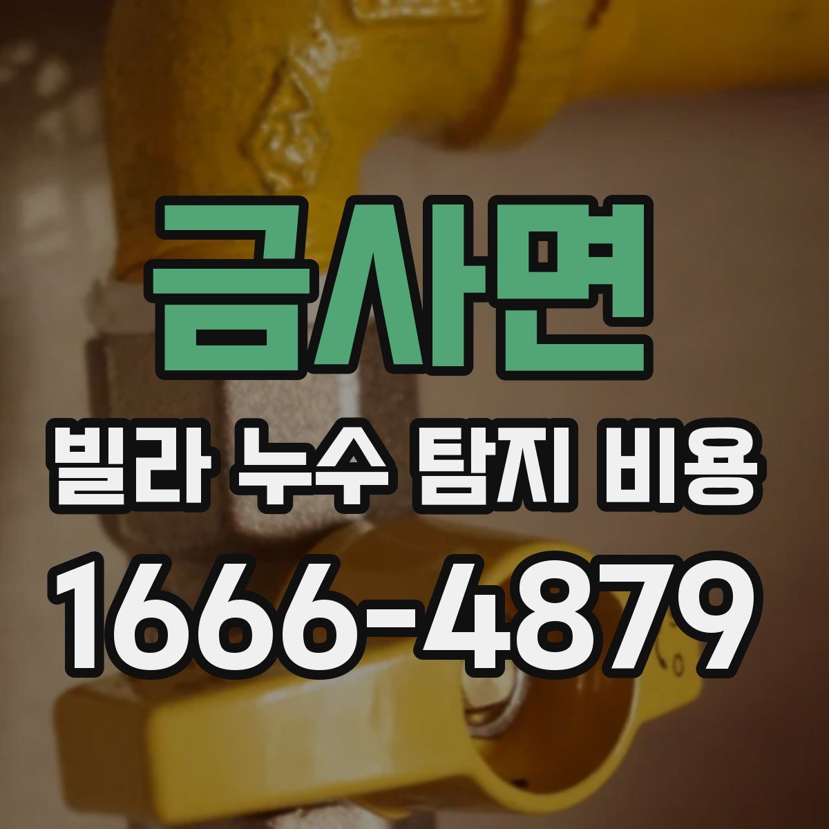 금사면 빌라 누수 탐지 비용