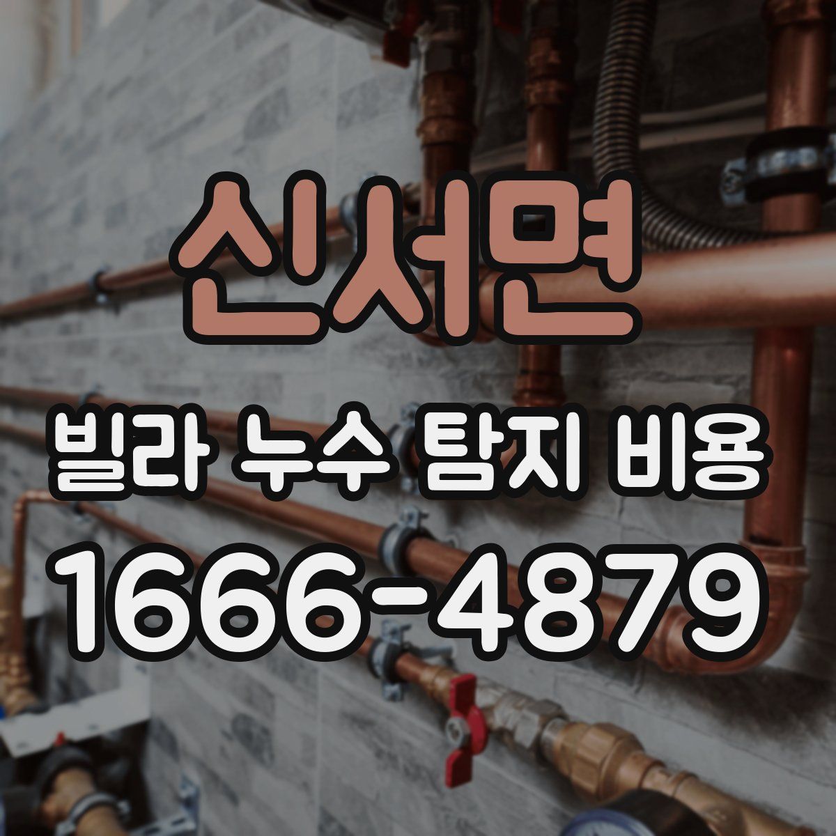 신서면 빌라 누수 탐지 비용