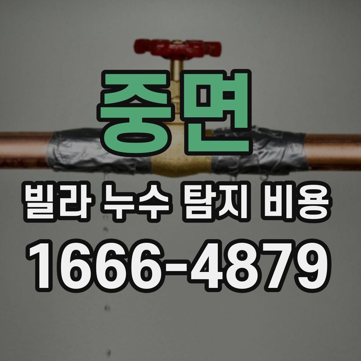 중면 빌라 누수 탐지 비용