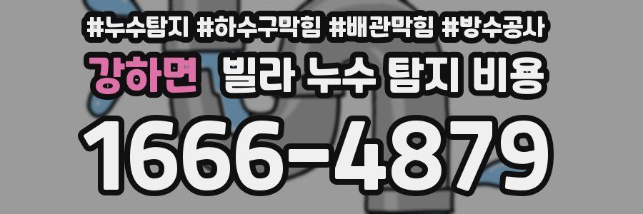 강하면 빌라 누수 탐지 비용