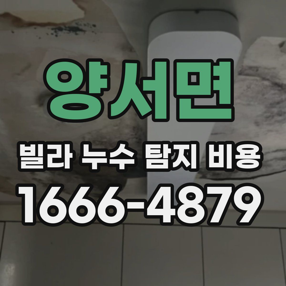 양서면 빌라 누수 탐지 비용