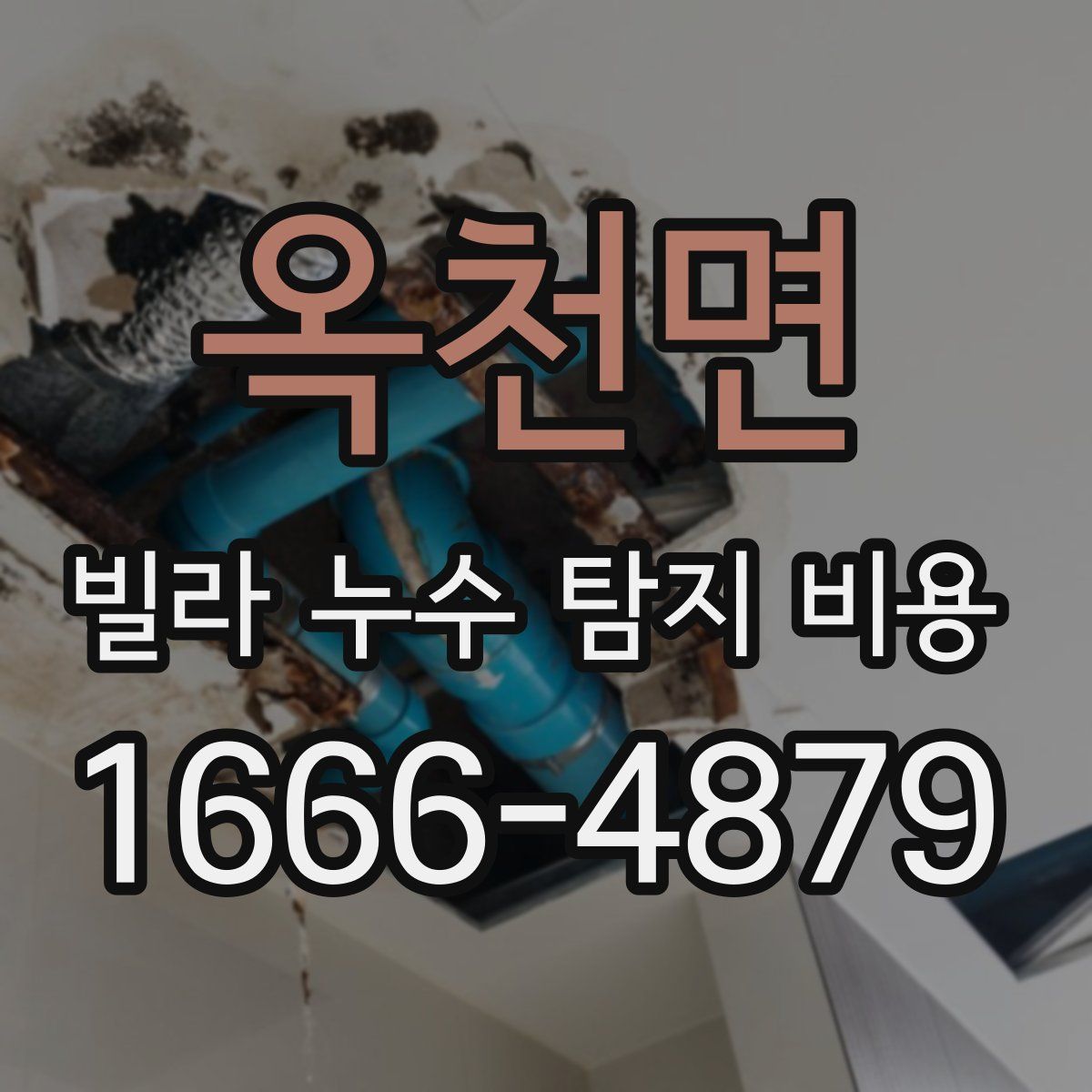 옥천면 빌라 누수 탐지 비용