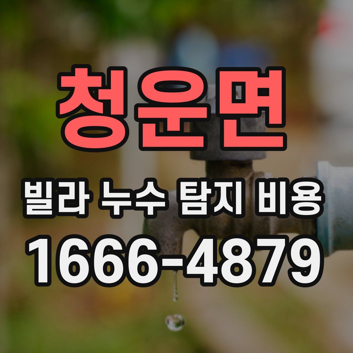 청운면 빌라 누수 탐지 비용