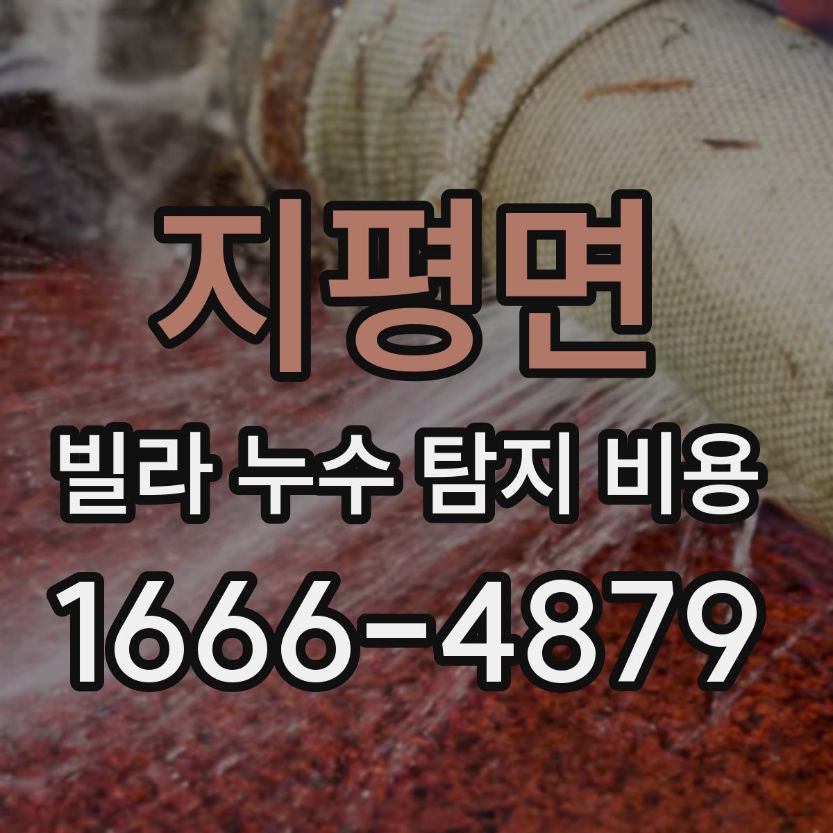 지평면 빌라 누수 탐지 비용