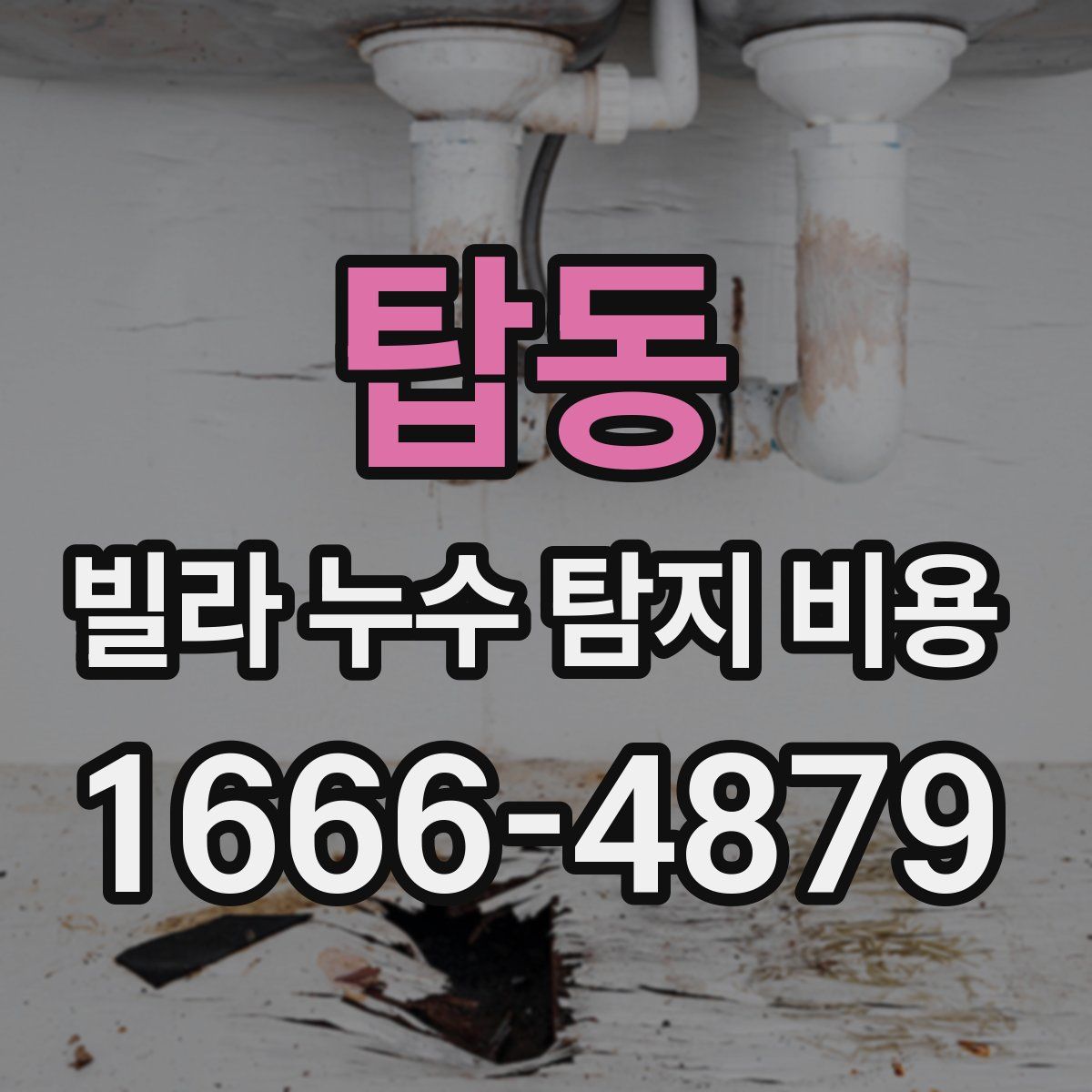 탑동 빌라 누수 탐지 비용