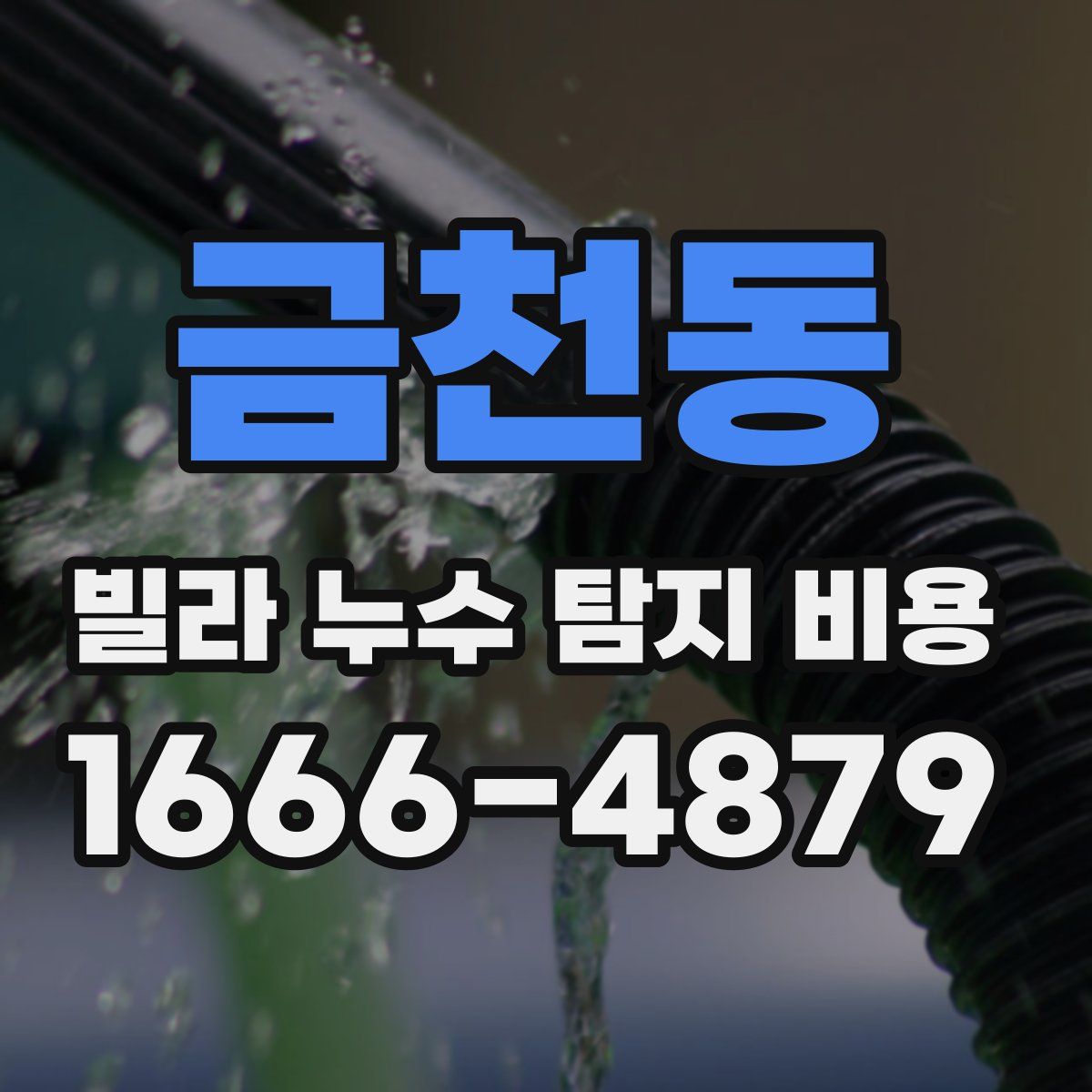 금천동 빌라 누수 탐지 비용