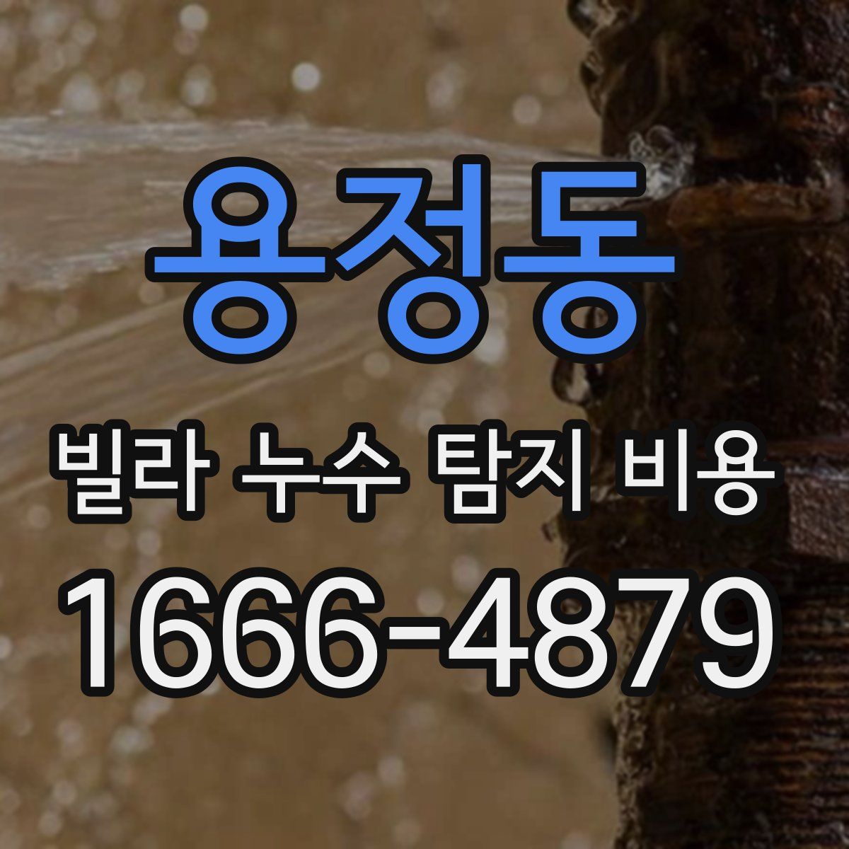 용정동 빌라 누수 탐지 비용