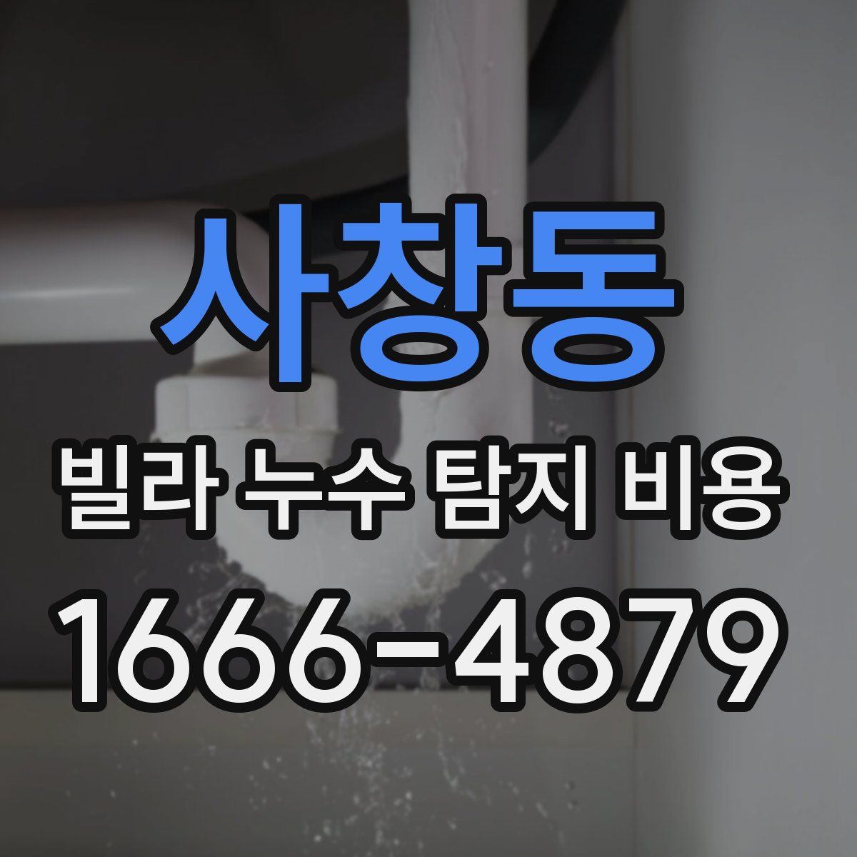 사창동 빌라 누수 탐지 비용
