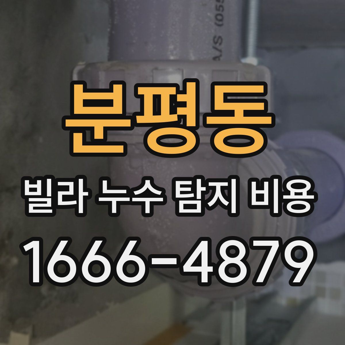 분평동 빌라 누수 탐지 비용